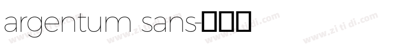argentum sans字体转换